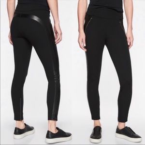 Athleta Size 8 TALL Siena Ankle Pants Faux Leather